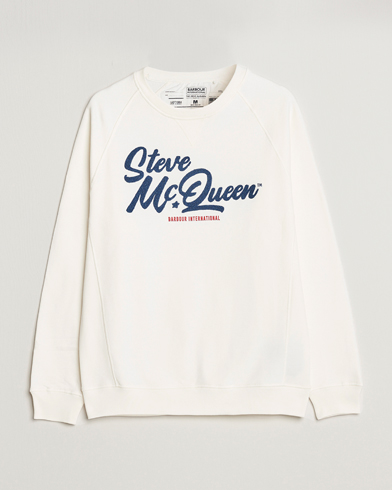 Mies |  | Barbour International | Holtz Steve McQueen Crew Neck Sweatshirt White