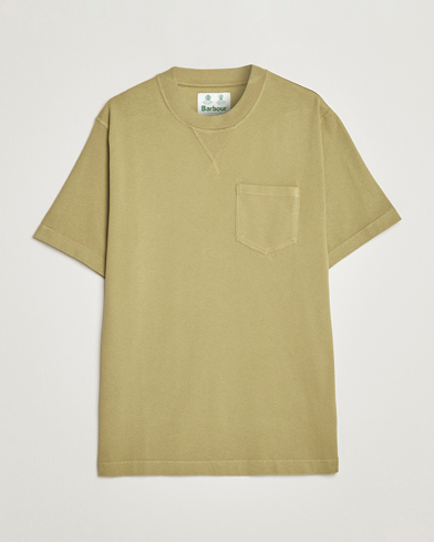 Mies |  | Barbour White Label | Williams Heavy Pocket T-Shirt Bleached Olive
