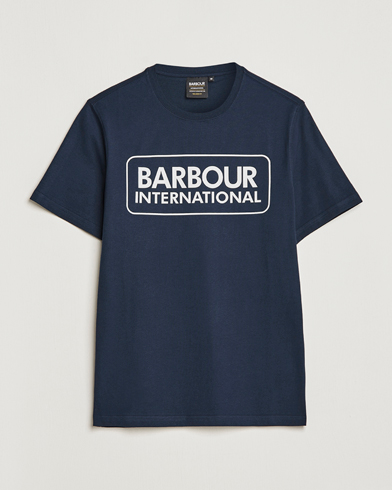 Mies | Barbour International | Barbour International | Large Logo Crew Neck Tee Navy