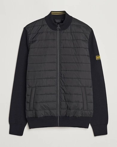 Mies | Full-zip | Barbour International | Legacy Baffle Zip Through Sweater Black