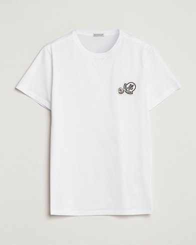 Mies | Valkoiset t-paidat | Moncler | Double Logo T-Shirt White