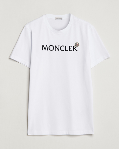Mies | Luxury Brands | Moncler | Lettering T-Shirt White