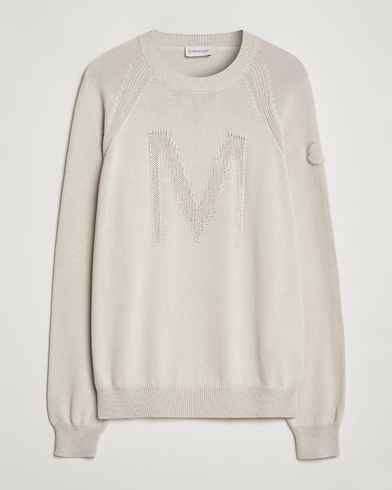 Mies | Uutuudet | Moncler | Embroidered Sweater Beige