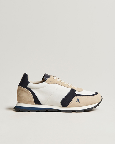 Mies | Valkoiset tennarit | Zespà | ZSP6 Pique Seaqual Running Sneaker Frost/Navy
