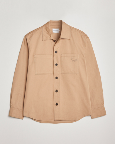Mies | Maison Kitsuné | Maison Kitsuné | Cotton Shirt Jacket Beige