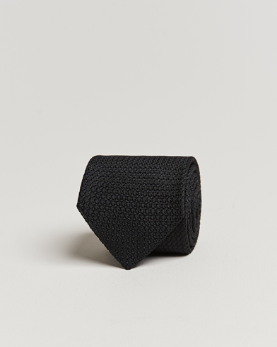 Mies | Solmiot | Amanda Christensen | Silk Grenadine 8 cm Tie Black