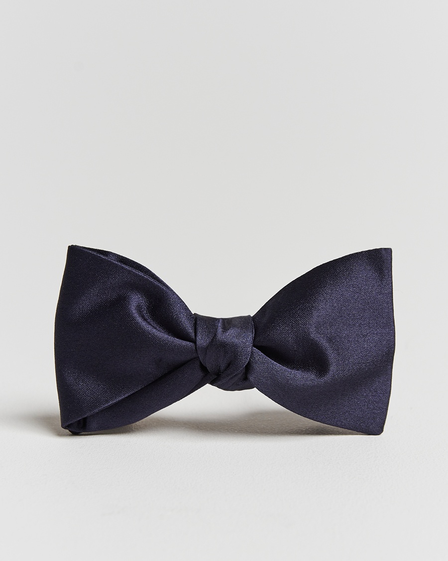 Amanda Christensen Self Tie Silk Ceremony Navy – Sininen