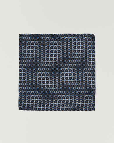 Mies |  | Amanda Christensen | Medallion Silk Pocket Square Black