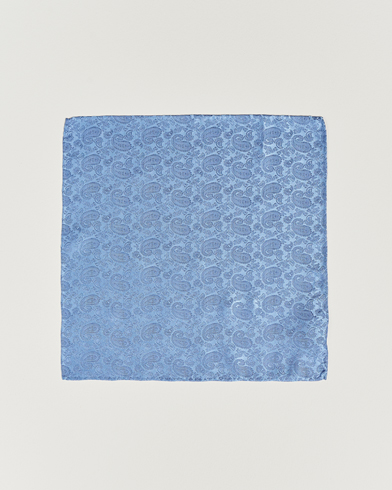 Mies | Taskuliinat | Amanda Christensen | Tonal Paisley Silk Pocket Square Sky Blue