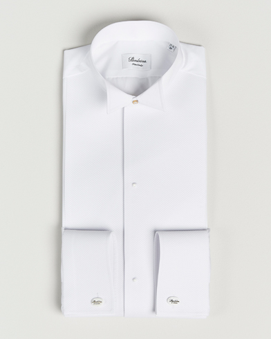 Mies | Viralliset | Stenströms | Fitted Body Stand Up Collar Evening Shirt White