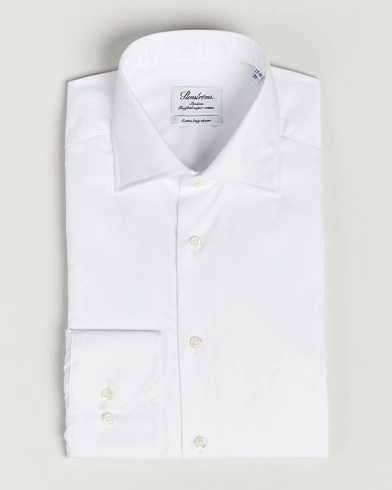 Mies |  | Stenströms | Slimline X-Long Sleeve Shirt White