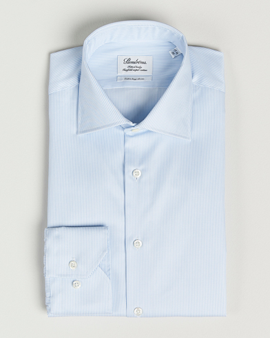 Mies | Viralliset | Stenströms | Fitted Body X-Long Sleeve Shirt White/Blue