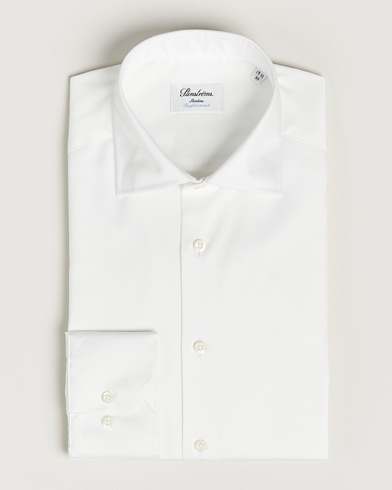Mies | Stenströms | Stenströms | Fitted Body Twofold Stretch Shirt White