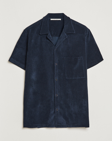 Mies |  | A Day's March | Yamu Short Sleeve Terry Shirt Navy