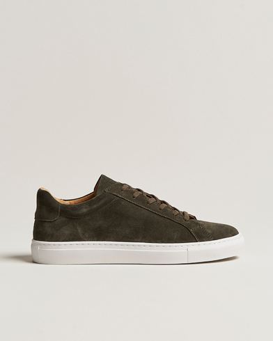 Mies | Tennarit | A Day's March | Marching Suede Sneaker Dark Olive