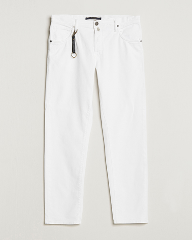 Mies |  | Incotex | Cotton Stretch 5-Pocket Pants White