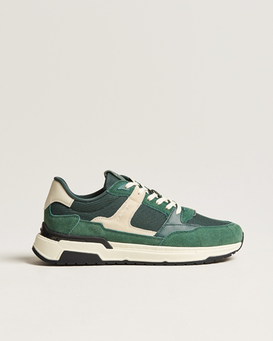 Mies | Tennarit | GANT | Jeuton Running Sneaker Tartan Green