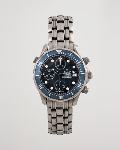 Mies |  | Omega Pre-Owned | Seamaster Diver 300M Chrono 2298.80.00 Titan Blue
