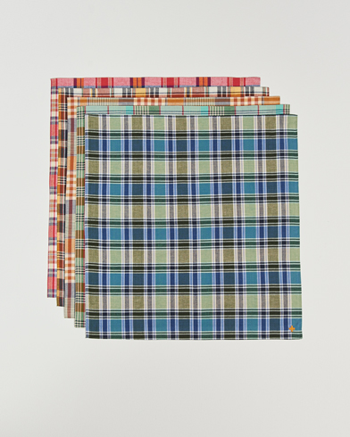 Mies |  | BEAMS PLUS | Handkerchief 5-Pack  Multicolor Madras