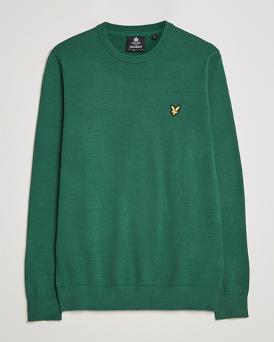 Mies |  | Lyle & Scott | Crew Neck Cotton Sweater English Green