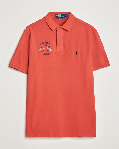 Mies |  | Polo Ralph Lauren | Classic Fit Flag Polo Evening Post Red