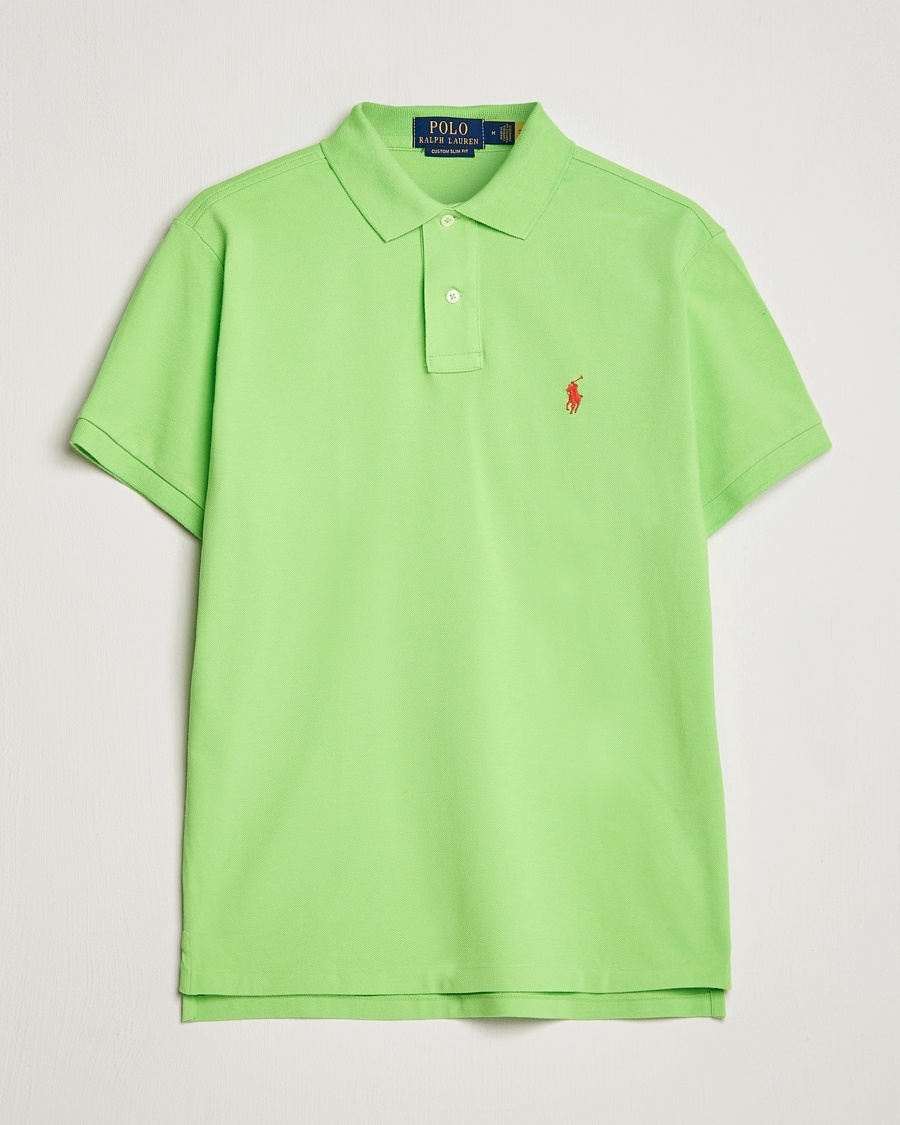 Polo Ralph Lauren Custom Slim Fit Polo Kiwi Lime – Vihreä