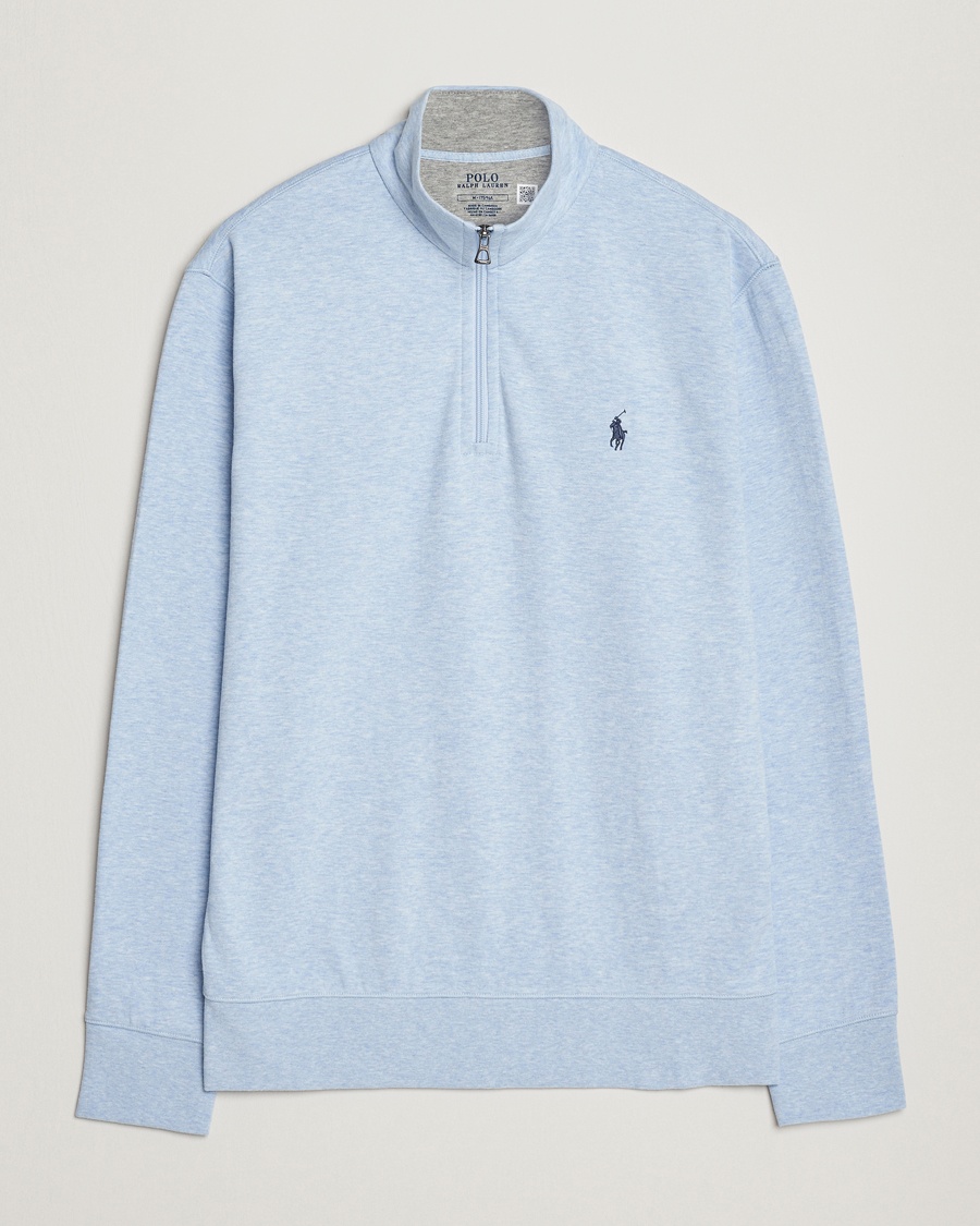Polo Ralph Lauren Tech Double Knit Half Zip Office Blue Heather – Sininen