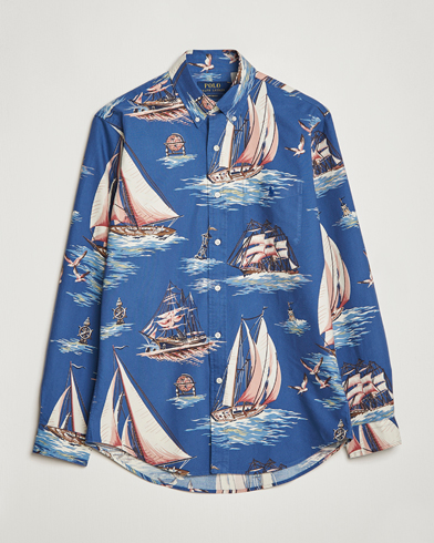 Mies |  | Polo Ralph Lauren | Printed Regatta Oxford Shirt Blue