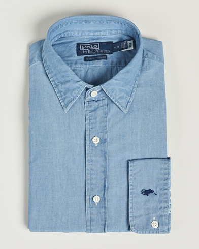 Mies | Viralliset | Polo Ralph Lauren | Custom Fit Denim Dress Shirt French Blue