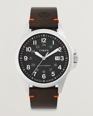 Mies | Kellot | Timex | Field Post Solar Watch 41mm Textured Black Dial