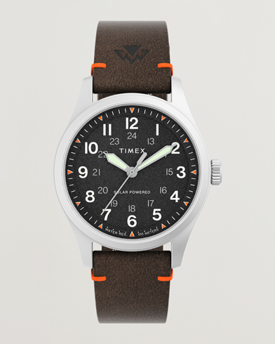 Mies | Kellot | Timex | Field Post Solar Watch 36mm Textured Black Dial
