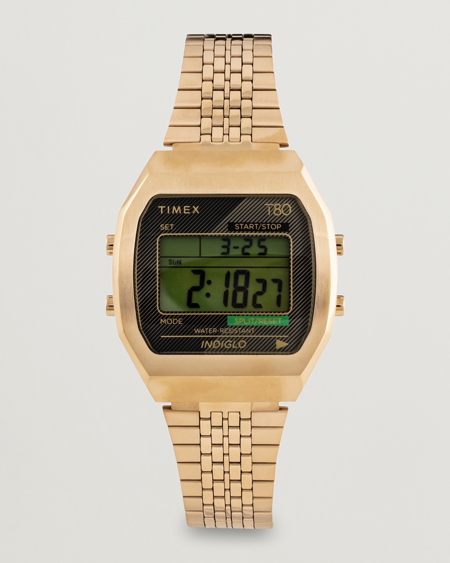 Timex T80 Stainless Steel 36mm Gold – Kulta
