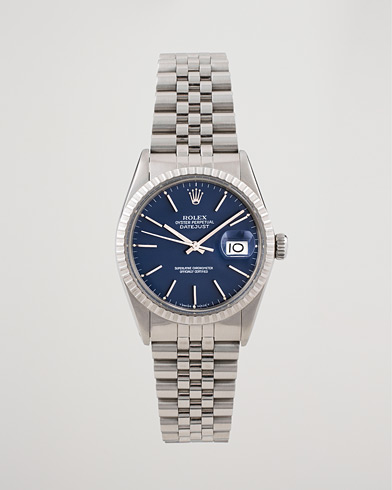Mies | Pre-Owned & Vintage Watches | Rolex Pre-Owned | Datejust 16030 Oyster Perpetual Steel Blue