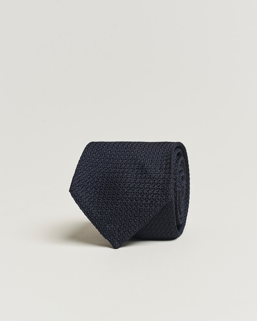 Eton Grenadine Tie Dark Blue – Sininen