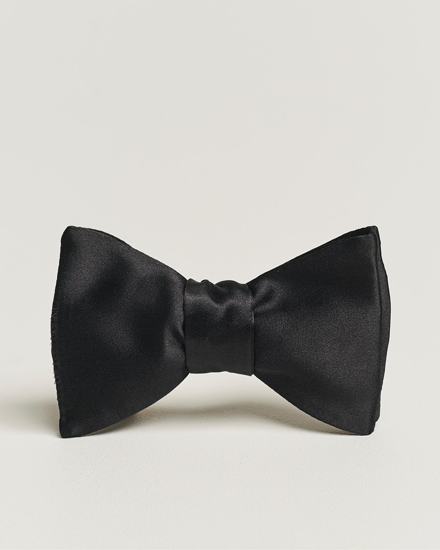 Eton Pre-Tied Silk Bow Tie Black – Musta