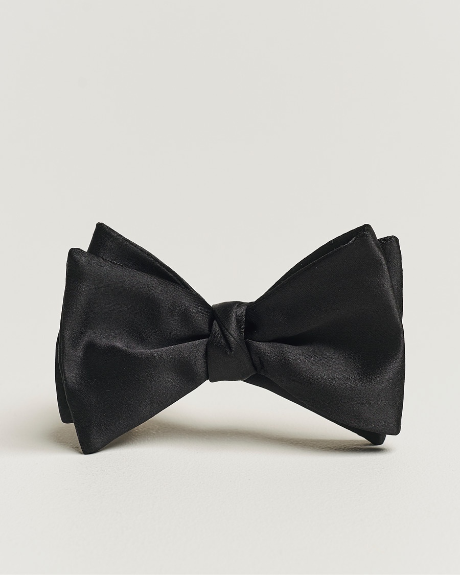 Eton Self-Tie Silk Bow Tie Black – Musta