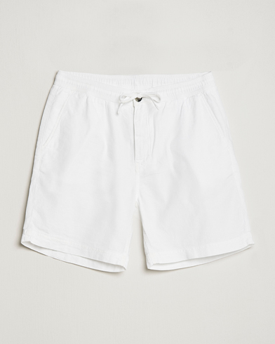 Mies |  | Morris | Fenix Linen Drawstring Shorts White