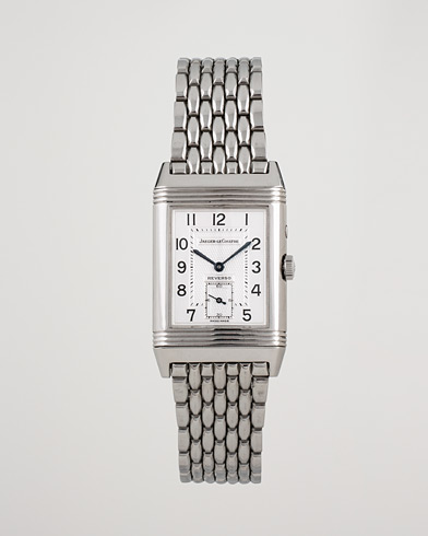 Mies | Pre-Owned & Vintage Watches | Jaeger-LeCoultre Pre-Owned | Reverso Duoface 270.840 Steel Silver Black
