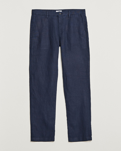 Mies | NN07 | NN07 | Karl Linen Trousers Navy