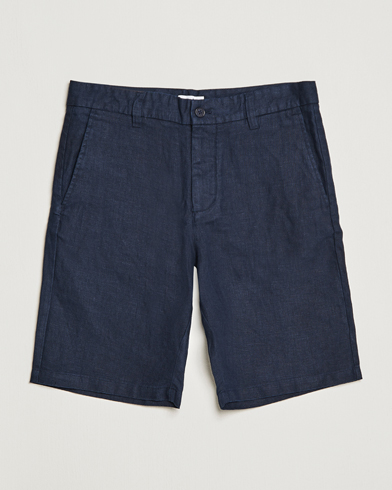 Mies | Vaatteet | NN07 | Crown Linen Shorts Navy