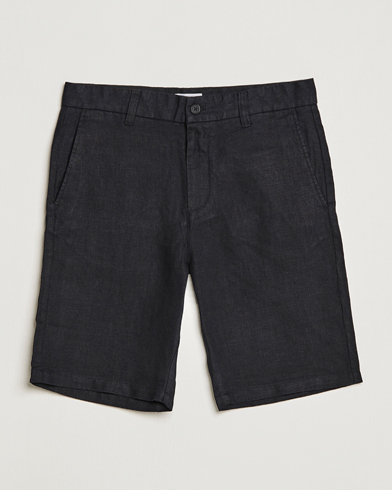 Mies | Pellavashortsit | NN07 | Crown Linen Shorts Black