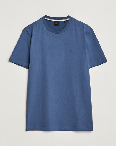 Mies | Lyhythihaiset t-paidat | BOSS BLACK | Thompson Crew Neck T-Shirt Open Blue