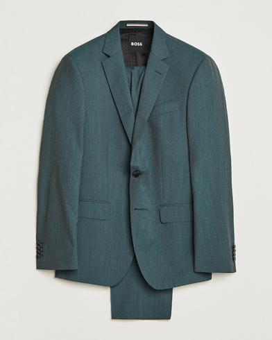 Mies | Puvut | BOSS BLACK | Huge Wool Suit Open Green