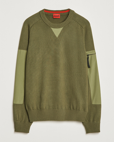 Mies | Vaatteet | HUGO | Sutil Knitted Sweater Khaki