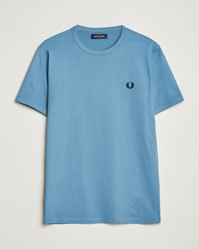 Mies |  | Fred Perry | Ringer Cotton T-Shirt Ash Blue