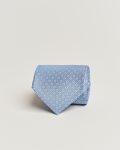 Mies | E. Marinella | E. Marinella | 3-Fold Printed Silk Tie Light Blue
