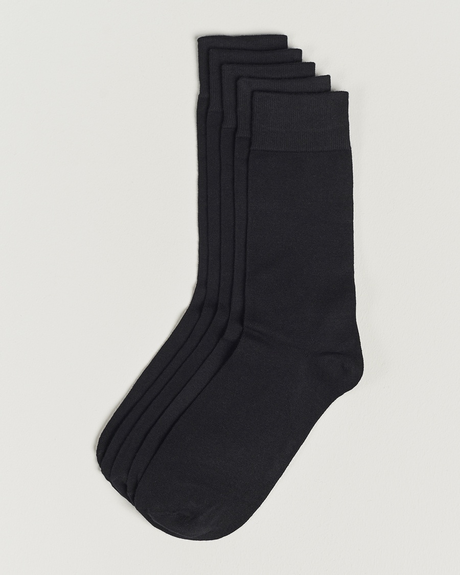 Bread & Boxers 5-Pack Socks Black – Musta