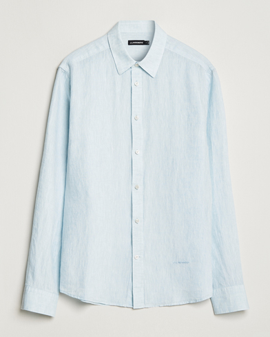 Mies |  | J.Lindeberg | Reg Fit Linen Melange Shirt Dream Blue