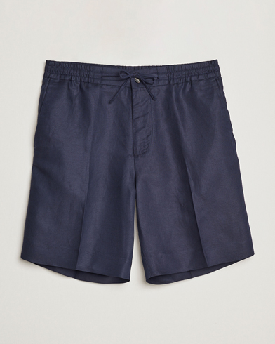Mies | Shortsit | J.Lindeberg | Baron Tencel/Linen Shorts Navy