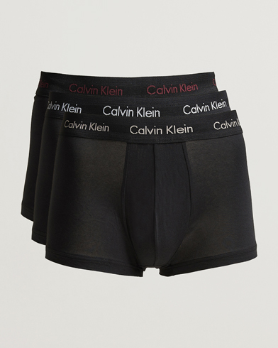 Mies |  | Calvin Klein | Cotton Stretch 3-Pack Low Rise Trunk Black